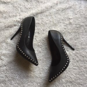 Black Spiked Heels